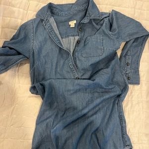 J crew chambray shirt dress